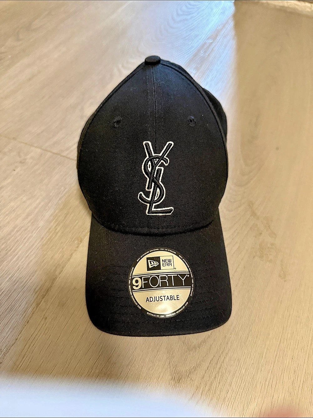 New Era Black Adjustable Logo Cap Like New